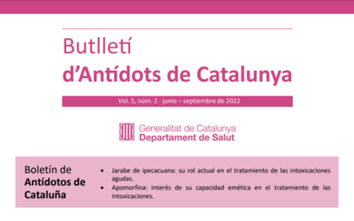 El jarabe de ipecacuana y la apomorfina son los protagonistas del último Boletín de Antídotos de Cataluña (BAC)